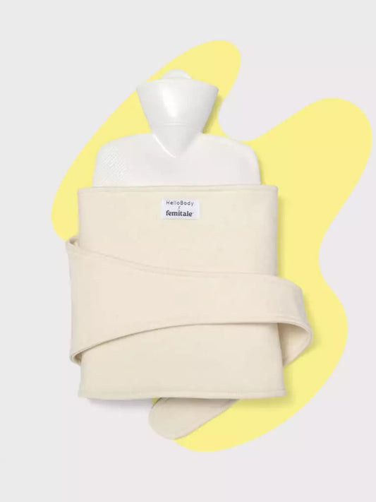 HelloBody x femitale Wärmeschal mit Wärmflasche